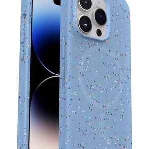 OtterBox Blue Confetti Silicone iPhone 14Pro Case